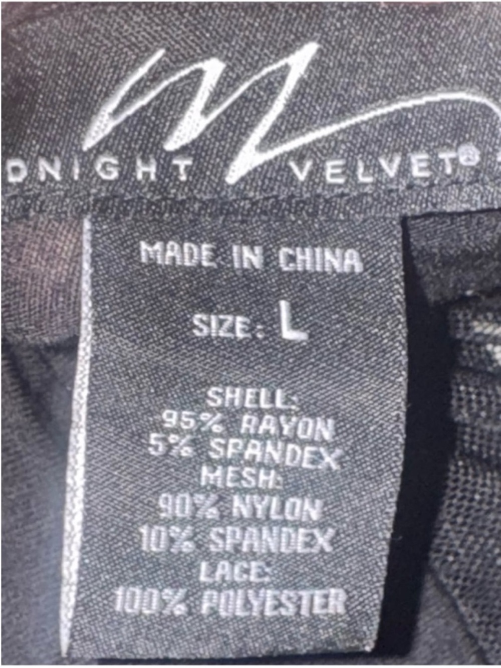 Midnight Velvet Women's Black Lace Sheer Sleeve Blouse Dressy Size Large - Picture 4 of 5
